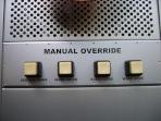 manual override - service mode (lights), warp drive (HD lights), eject core (reset), warp core (power)