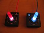 Completed joysticks with lighting